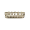 ferm LIVING Keramický košík, oválny, béžový, dĺžka 30 cm, keramika - 1104264539