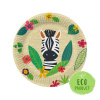Papierový tanier PAW Eco 23 cm Jungle Friends / 10 ks