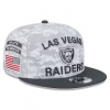 Las Vegas Raiders - 2024 Salute To Service 9Fifty NFL Šiltovka nastaviteľná
