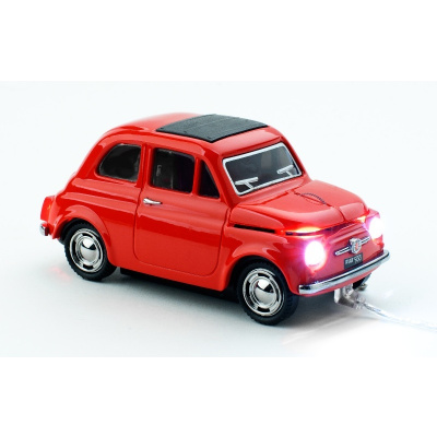 CLICK CAR MOUSE Fiat 500 Oldtimer Red (USB Wired) 660035