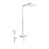 Hansa Emotion - termostatický sprchový systém biela/chróm