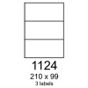 etikety RAYFILM 210x99 univerzálne modré R01231124A (100 list./A4) (R0123.1124A)