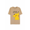 Pokémon - Pikachu Short Sleeved T-shirt (Beige) Veľkosť: S, Strih: Pánsky