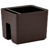Plastia Truhlík samozavlažovací Berberis na zábradlie tmavohnedý - 30x26x25