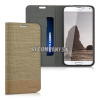 Kožený obal Samsung Galaxy S5 – Flip Duo – pieskovo-zlatá