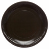 Papierové taniere Čierne, 23 cm - 8 ks - Amscan