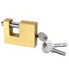 Zámok strmeňový mosadzný 70x18x52 mm +3 ks kľúč HOTECHE HT180402