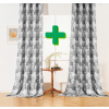 Textilomanie Dizajnové závesy FLOCUS 140x270 cm (2 ks), vzorované