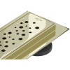 Mexen Flat 360°, nerezový sprchový žľab vzor M12 100 cm, zlatá lesklá, 1521100-40