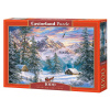 CASTORLAND Puzzle Vianoce na horách 1000 dielikov
