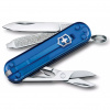 VICTORINOX Victorinox 0.6223.T2G Classic SD vreckový nôž transparentný, deep ocean, Varianta modrá