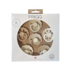 ŠESŤBALENIE OKRÚHLYCH CUMLÍKOV FRIGG CINNAMON CHARM, 6-18M, KAUČUK