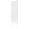 Mexen Next, vaňová zástena 1-krídlová 60 x 150 cm, fixné krídlo, 6 mm číre sklo, biely profil, 895-060-000-00-00-20