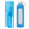Sklenená fľaša na vodu 1 l Wessper B1 BOROSILICATE Ocean