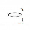 Stropné Led svietidlo NIVERA CIRCLE 12W 3CCT IP54 senzor čierne