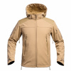 Bunda FIGHTER V2 softshell s kapucňou TAN veľ.XL