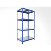 Kovový regál do domácnosti Biedrax 50 x 75 x 180 cm, modrý - 4 police pozink