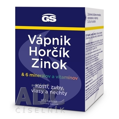 GS Vápnik, Horčík, Zinok tbl 1x130 ks, 8595693301180