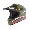 Prilba N761 FLY FIGHTER, NOX, detská (khaki, viac bar.) 2026 S (obvod 47 - 48 cm)
