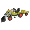 BIG šliapací traktor Claas Celtis 56553 s vlečkou zelený