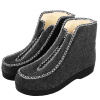 Dámske kapce Mjartan čierne (Zimné filcové papuče pre seniorov)