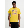 Bavlnené tričko United Colors of Benetton 3I1XU1096 žltá L