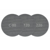 Wolfcraft 5 x samodržná mřížková plátna zrno 220, ø 180 mm 5616000 5616000