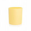 SKLENENÁ NÁDOBA NA SVIEČKY 300 ML SVETLOŽLTÁ
