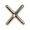 Podpera na tágo mosadzný kríž (Luxusná mosadzná podpora na tágo v tvare kríža.)