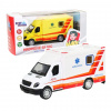 MaDe Ambulancia kovová, spätný chod