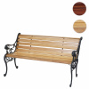 Garden-Shop Záhradná lavica F98 2-miestna - liatina / drevo, 125 cm - Svetlo hnedá