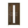 Hliníkovo-oceľové vchodové dvere pasívne Hestia 100 x 210 cm L orech