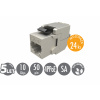 MULTIPACK 24 ks - samořezný keystone Solarix CAT6A STP SXKJ-10G-STP-BK-SA Component Level a 4PPoE