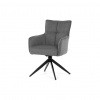 AUTRONIC Jedálenská stolička, sivá, látka, DCH-P3170 GREY2