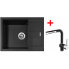 Sinks Amanda 650 Pureblack + Mix 3 P GR