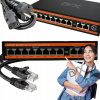Switch PoE 8+2 8xPoE 2xUplink 1000Mbps 1Gb/s monitoring kamery DVX S8P2G