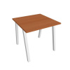 Hobis Pracovný stôl UNI A, 80x75,5x80 cm, čerešňa/biela
