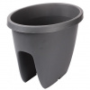 Balconia OVI balkónový kvetináč antracitová dĺžka 30 cm - 30 cm