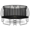 Aga SPORT EXCLUSIVE Trampolína 500 cm Čierna + ochranná sieť + rebrík