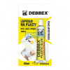 Debbex Lepidlo na plasty - 50 ml žltkastá, tuba v blistri