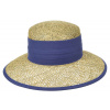 Dámsky letný slamenný (morská tráva) klobúk s modrou stuhou - Seeberger od roku 1890 Veľkosť: 59 cm (L)