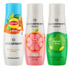 Sada 3 koncentrátov Sodastream. Ice Tea Peach Zero, Grapefruit, LemonLime