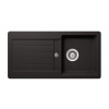 SCHOCK Typos - Granitový drez, 86x44 cm, s ovládaním odtoku, Nero TYPD100SUGNE