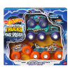 Hot Wheels Monster Trucks Power Smashers tahač a truck, 4 vozidla v balení HYJ29
