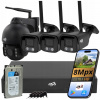 Monitorovací set DVS WIFI SET 3 KAMERY + 1 OTOČNÁ ČIERNA 4K 2TB