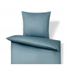 Tchibo - Posteľná bielizeň z bavlny a saténu - farba: modrá