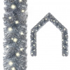 zahrada-XL Vianočná girlanda s LED svetielkami 10 m strieborná 329205