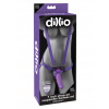 Pipedream Dillio 6 Inch Strap-on Suspender Harness set dildo a postroj PURPLE