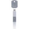 Krúžok na kľúče s nabíjačkou USB Kii microUSB biely