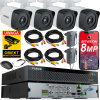 FORCE Sada monitorovania 4x 8MPx 4K AHD kamera, ONLINE NÁHĽAD
